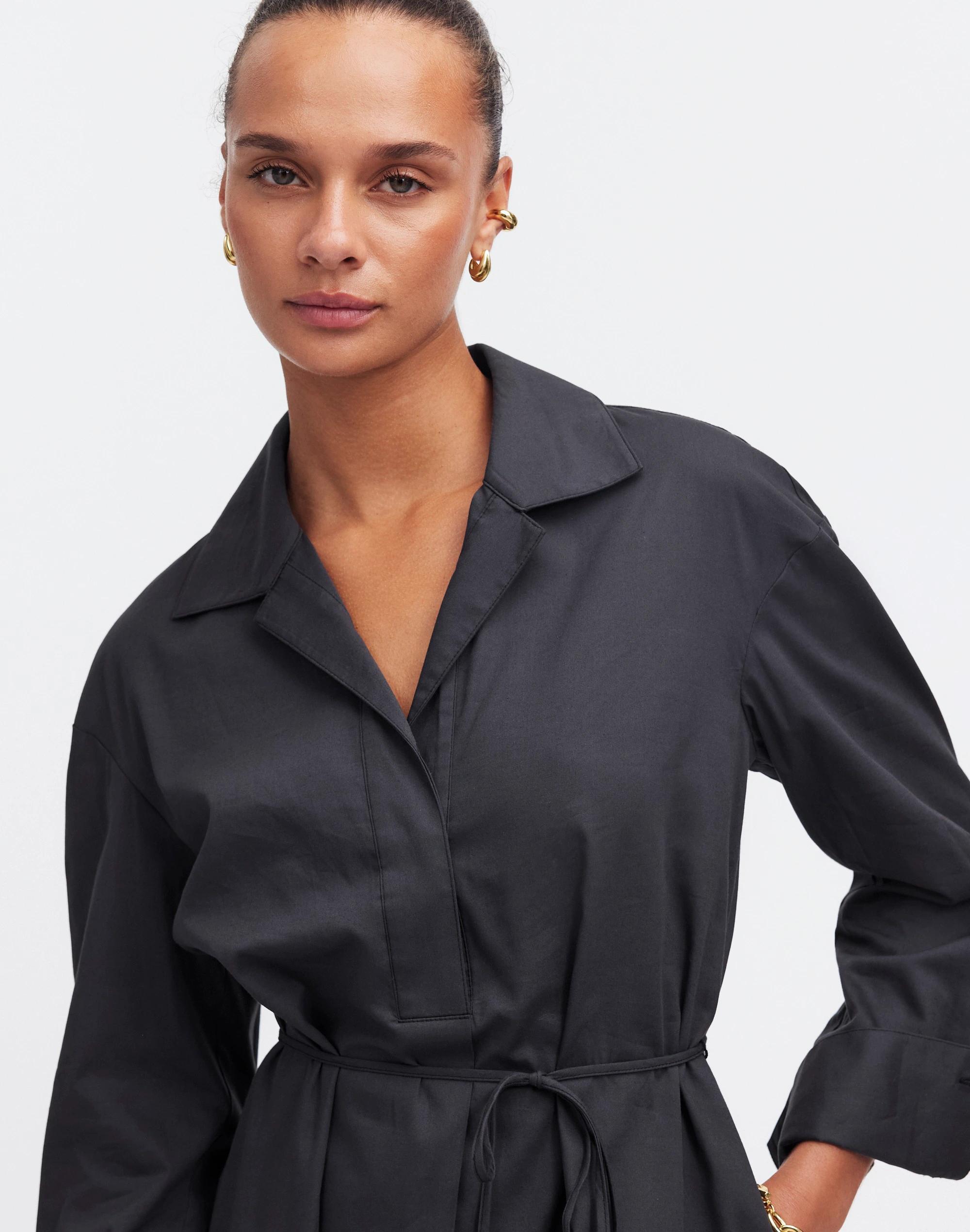 Belted Mini Shirtdress Product Image