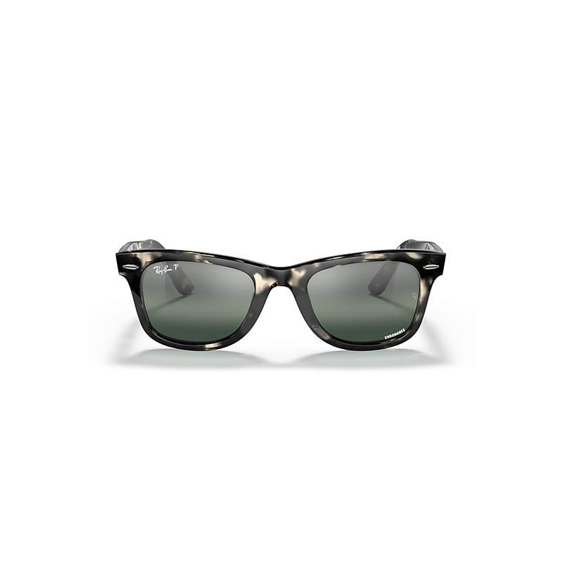 Womens Wayfarer Tortoiseshell Chromance Sunglasses Product Image