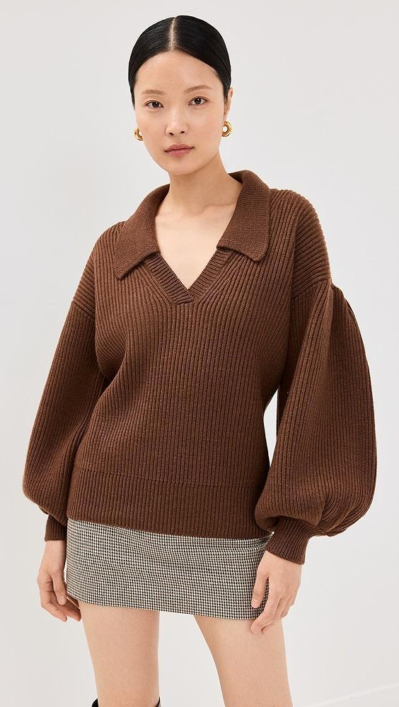 Kika Vargas Greta Sweater Tobacco Cashmere | Shopbop Product Image