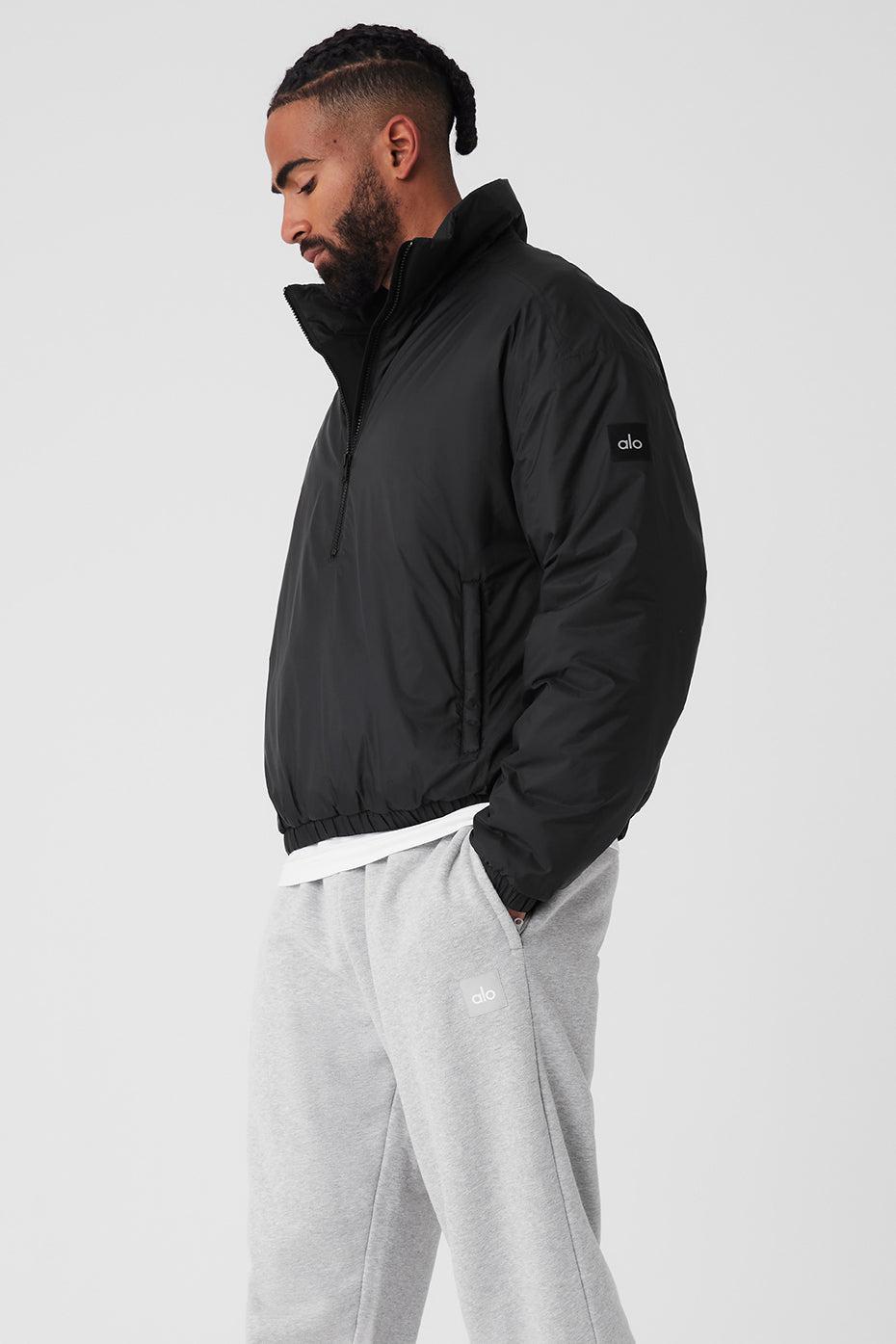 Latitude Light Weight 1/2 Zip Pullover Jacket - Black Male Product Image