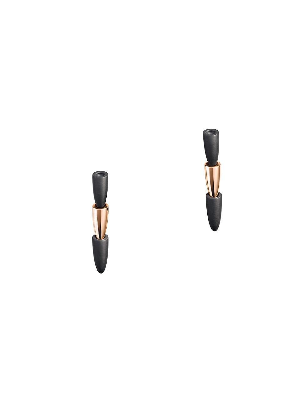 Womens Calla 18K Rose Gold & Titanium Earrings Product Image