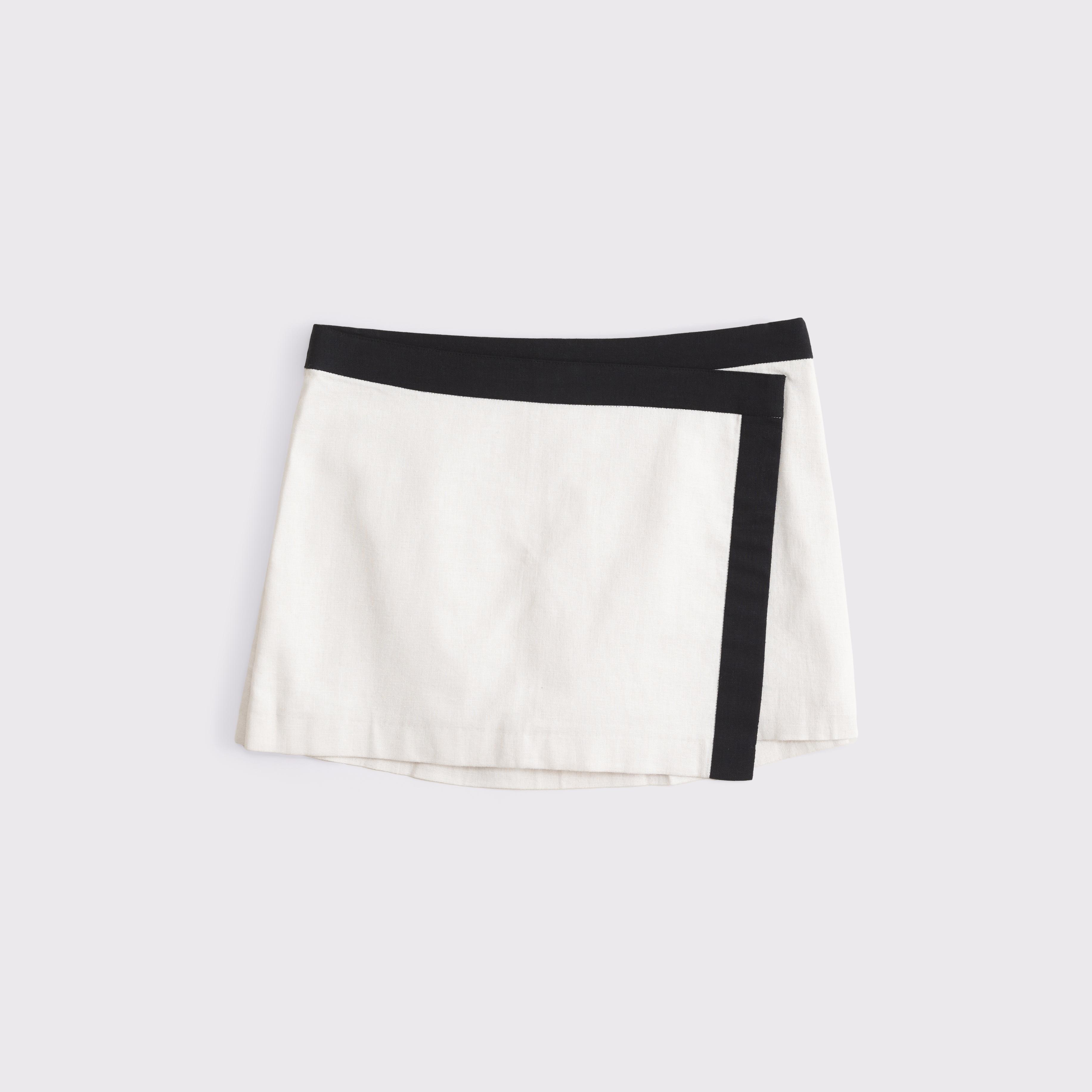 Mid Rise Wrap Mini Skort Product Image