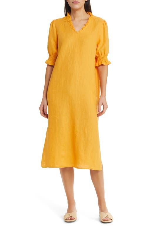 Womens Nydela Linen Midi-Dress product image