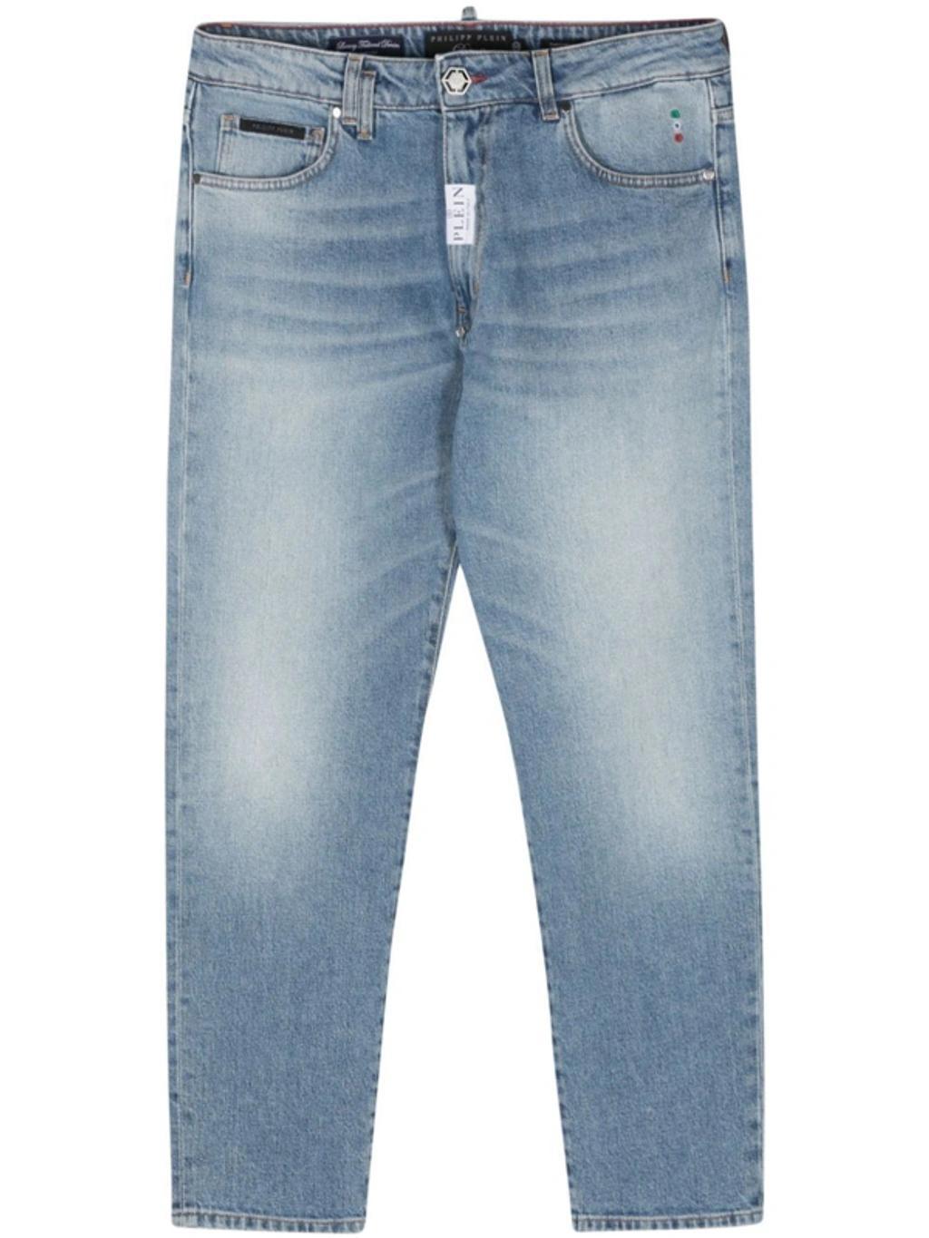 Detroit Fit Mid-rise Straight-leg Jeans In Blue Product Image