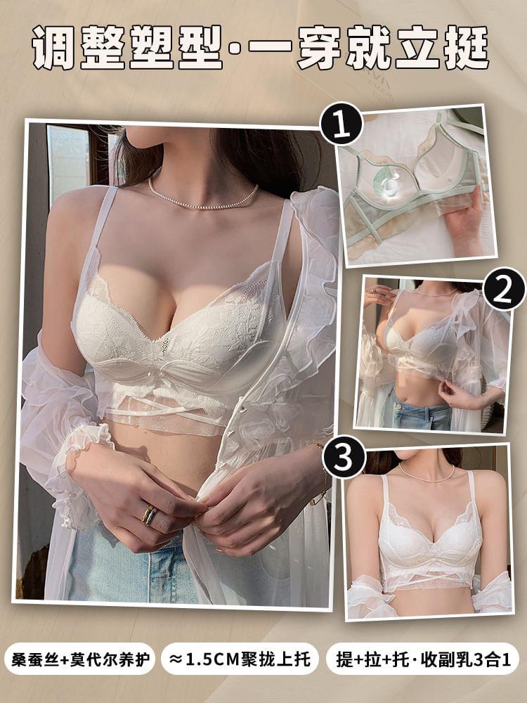 Floral Lace Bra Product Image