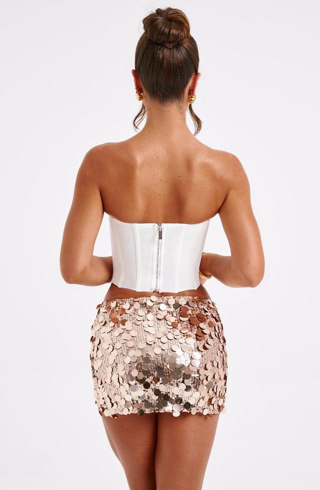 Anissa Mini Skirt - Gold Product Image