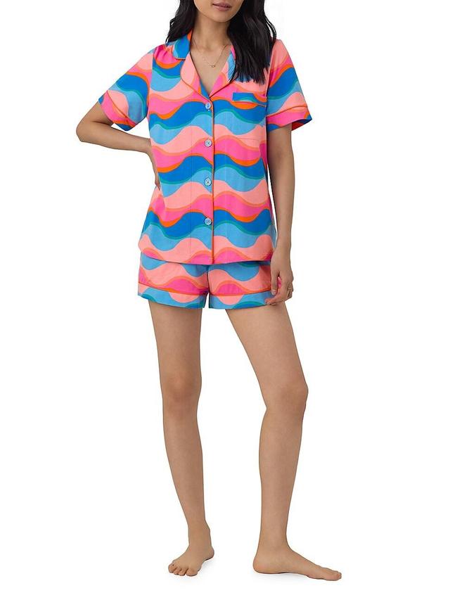 Womens Wavy Short Pajamas Product Image