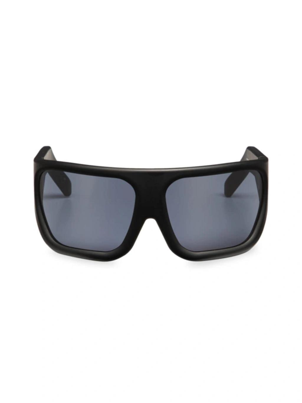 Men's Davis 60mm Shield Sunglasses In Black Product Image