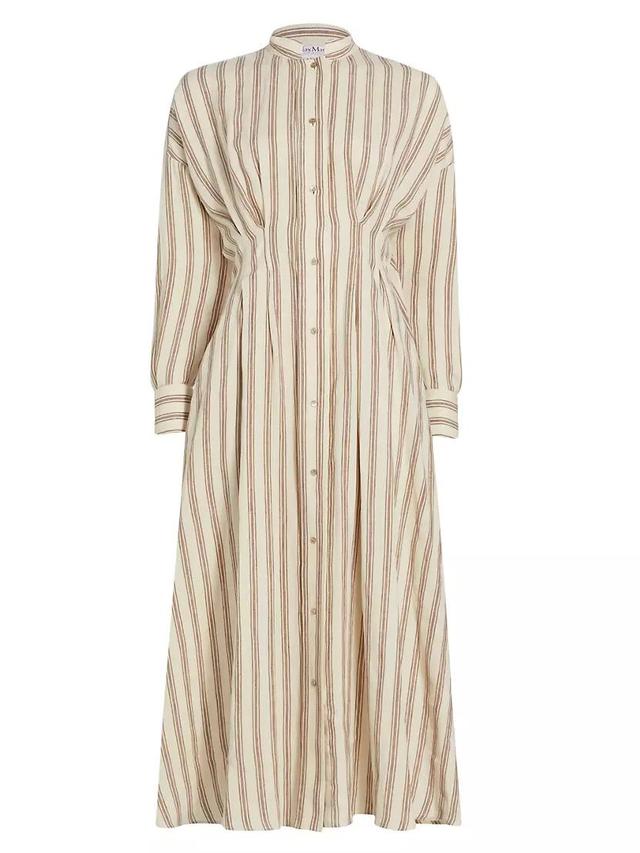 Yole Striped Linen Shirtdress Product Image