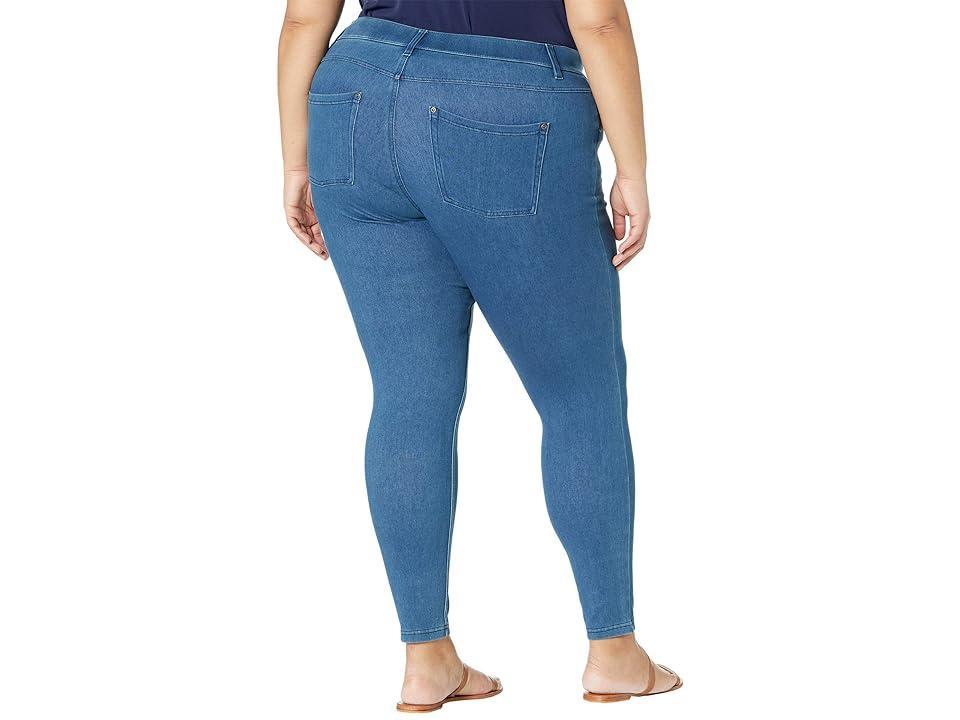 HUE Plus Size High-Waist Ultra Soft Denim Leggings (Windsor Wash) Women's Jeans Product Image