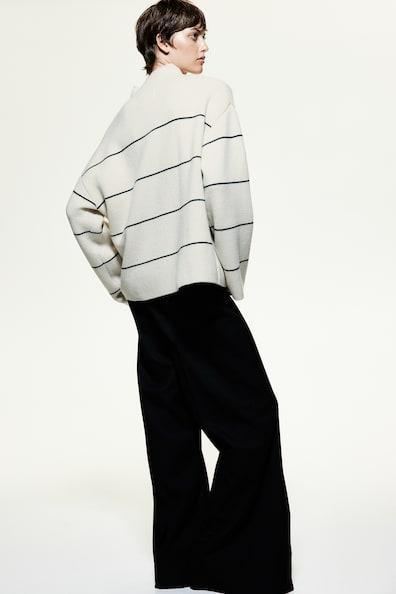 Wool-Blend Mock-Turtleneck Sweater Product Image