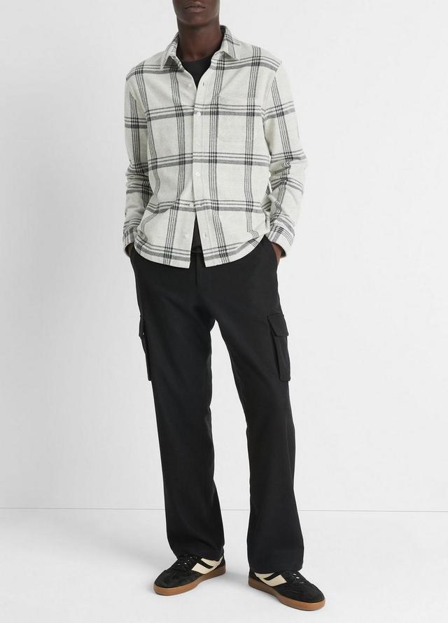 Plaid Cotton-Blend Shirt Jacket Product Image