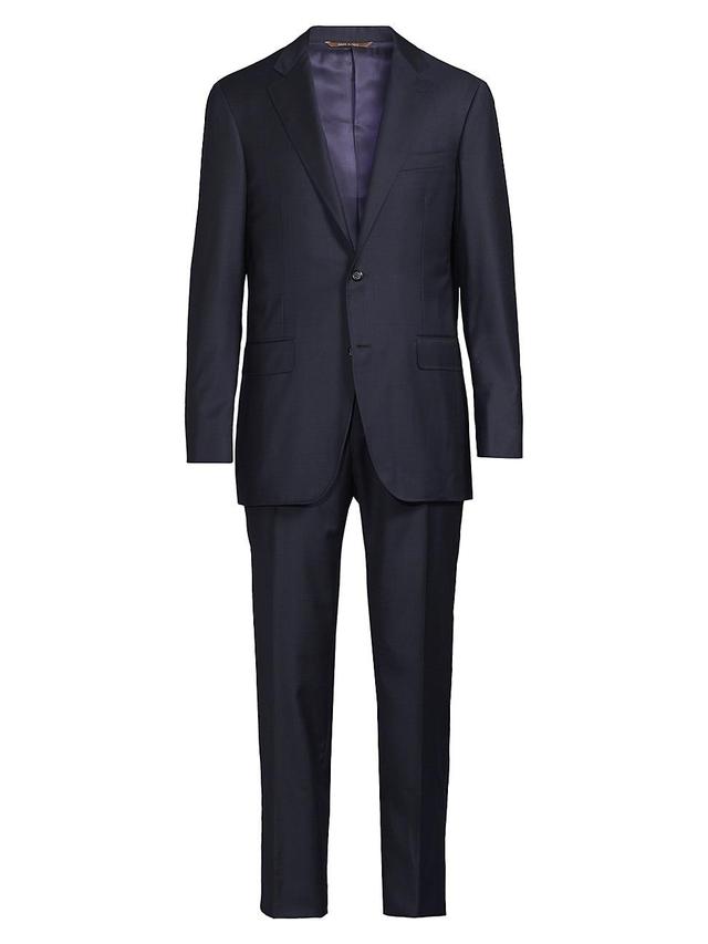 Mens Kei Blue Plaid Fashion Window Suit Product Image