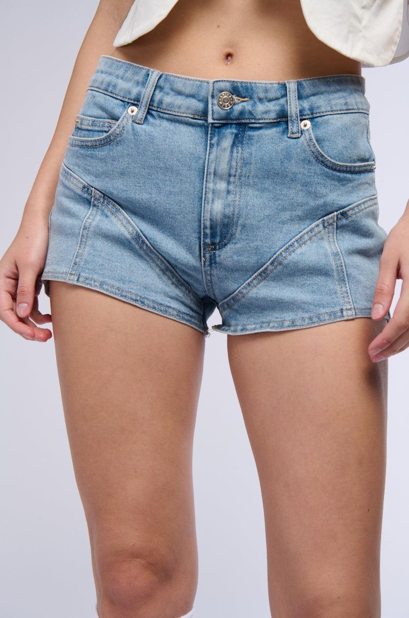 SHOW ME WHAT YOU GOT DENIM MINI SHORTS Product Image