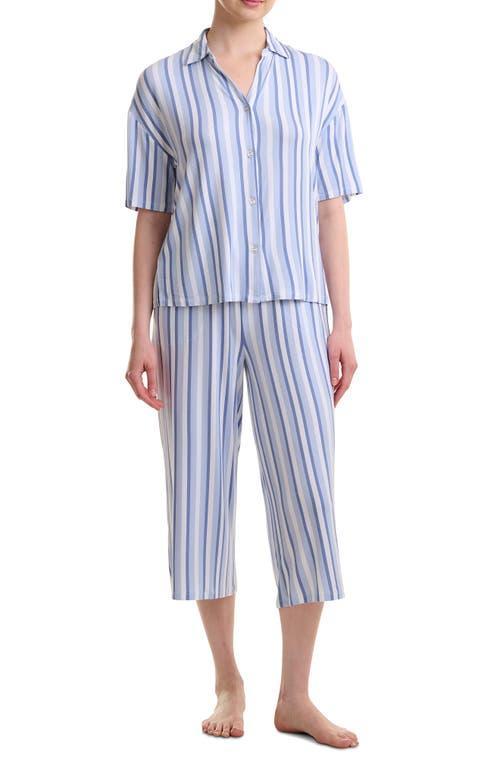 Splendid Stripe Boxy Top Crop Pajamas Product Image