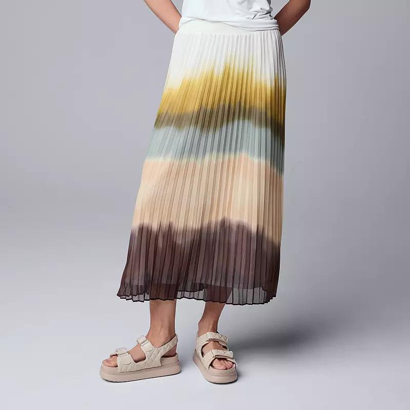 Womens Simply Vera Vera Wang Pleated Skirt Product Image