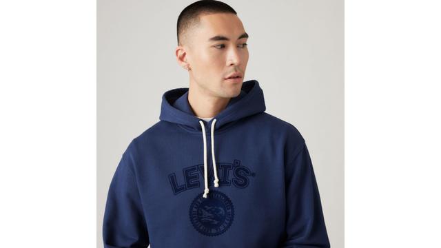 Relaxed Fit Graphic Hoodie Sweatshirt Product Image