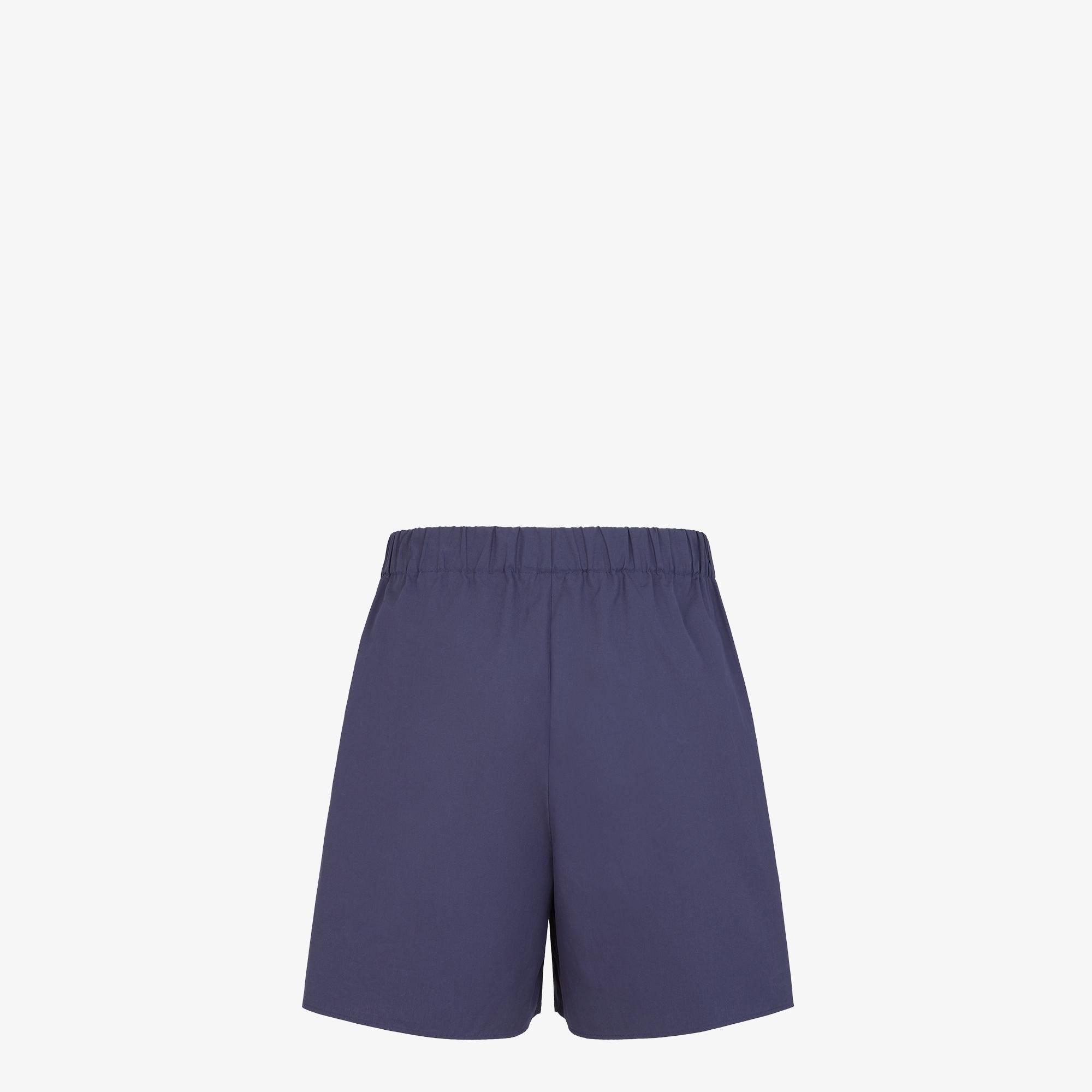 BermudasDark blue poplin shorts Product Image