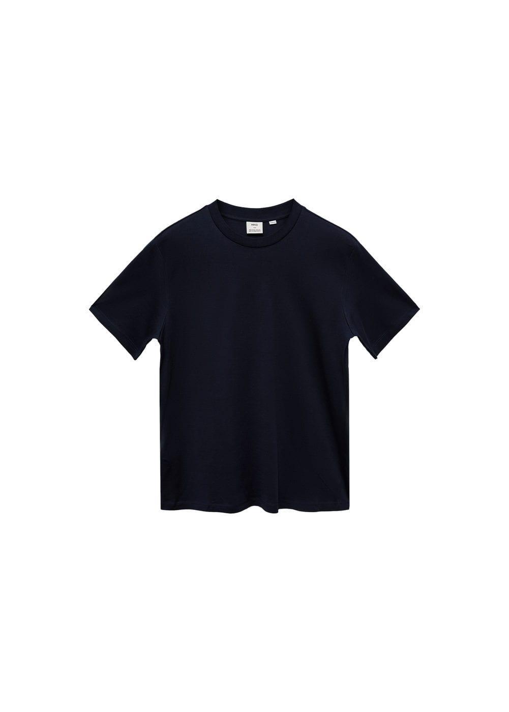 MANGO MAN - 100% cotton slim-fit t-shirt navyMen Product Image