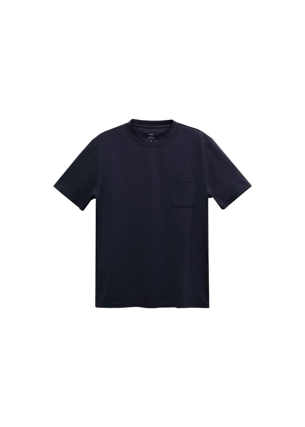 MANGO MAN - Slim fit t-shirt with pocket dark navyMen Product Image