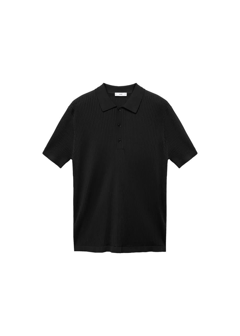 Mens Open-Mesh Stitch Polo Shirt Product Image