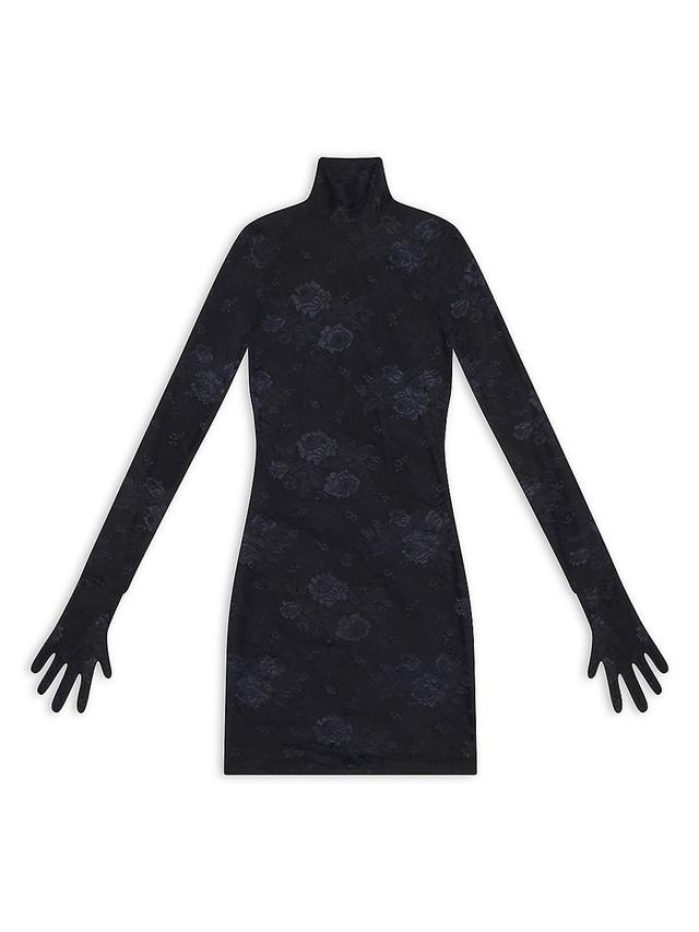 Womens Lingerie Turtleneck Dress Product Image