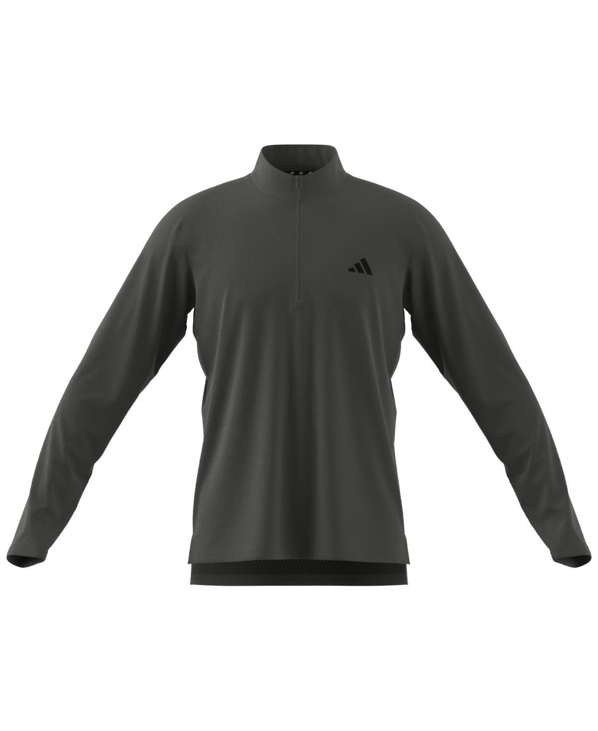 adidas Mens Essentials Training Quarter-Zip Long-Sleeve Top Product Image