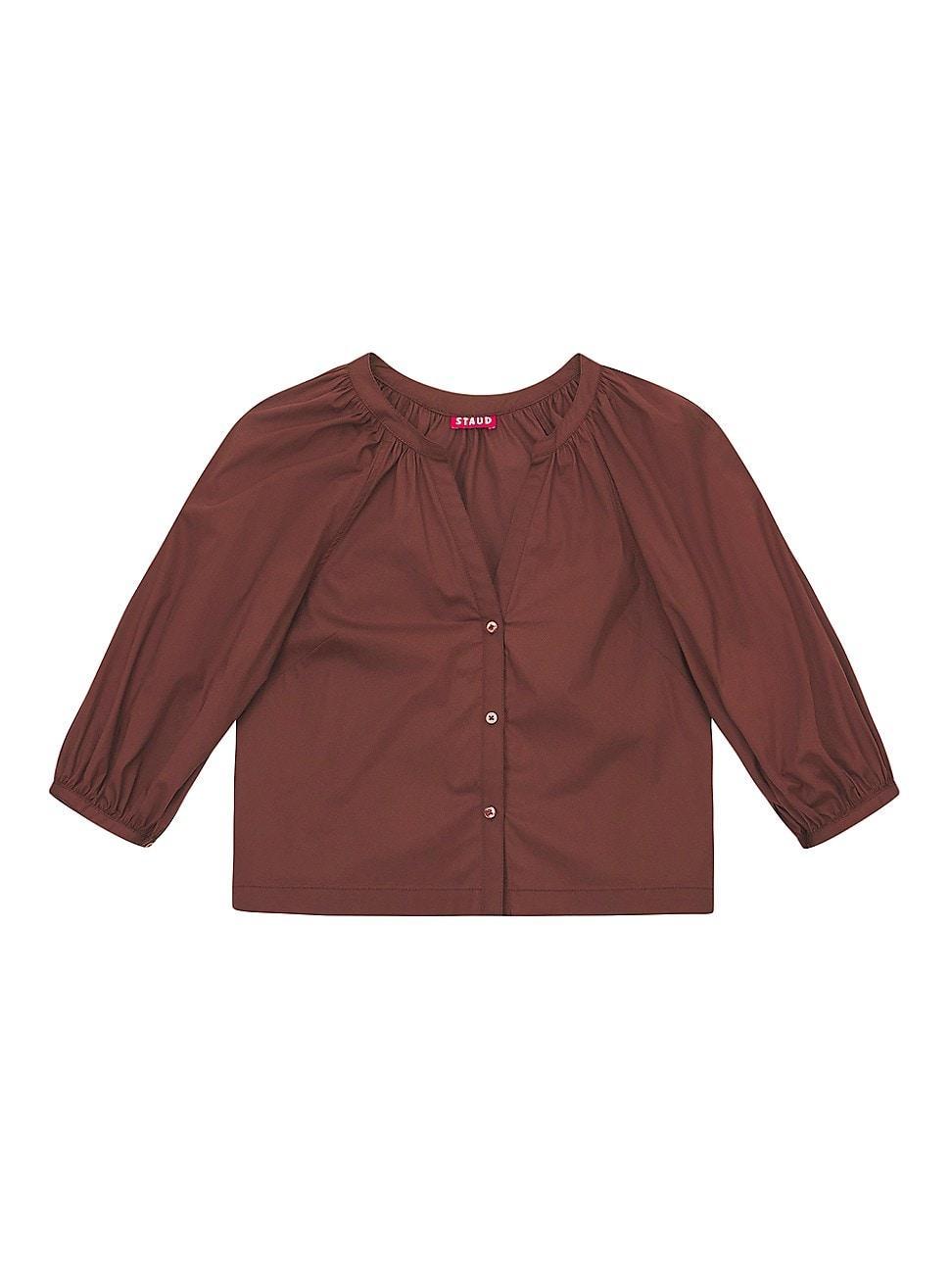 Womens Dill Poplin Top Product Image