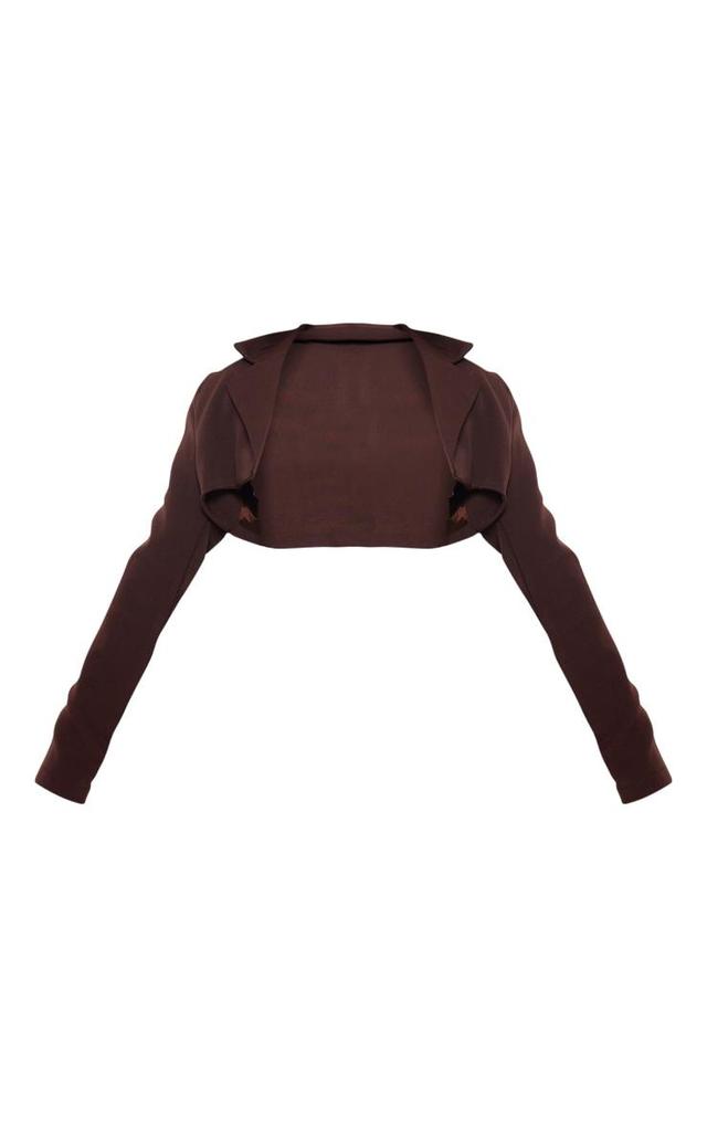 Chocolate Minimal Super Crop Blazer Product Image