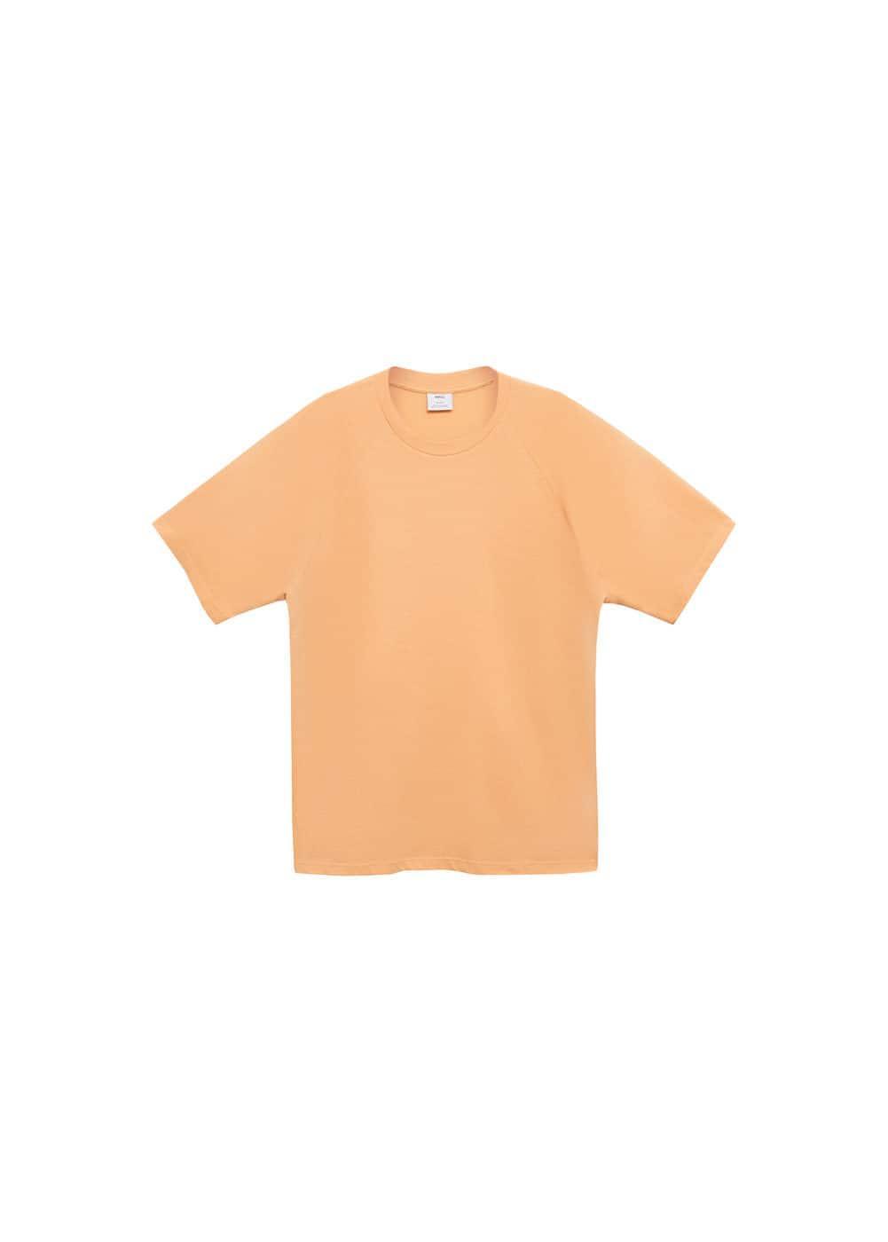 MANGO MAN - Relaxed fit cotton t-shirt orangeMen Product Image