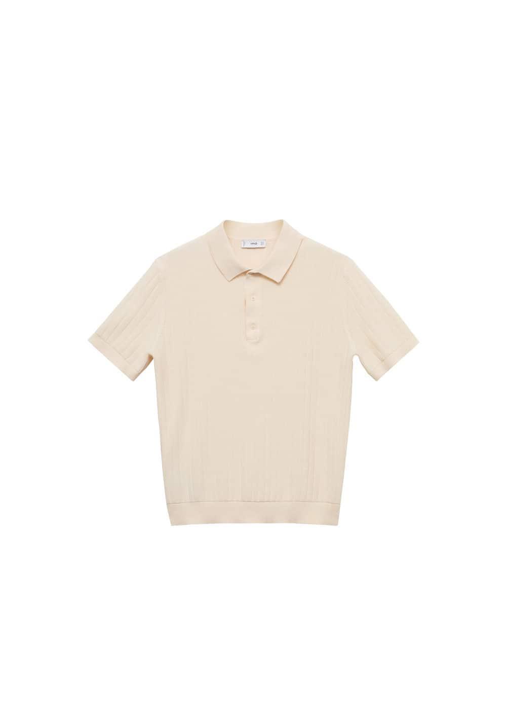 Mango Mens Cotton Micro-Structure Polo Shirt Product Image