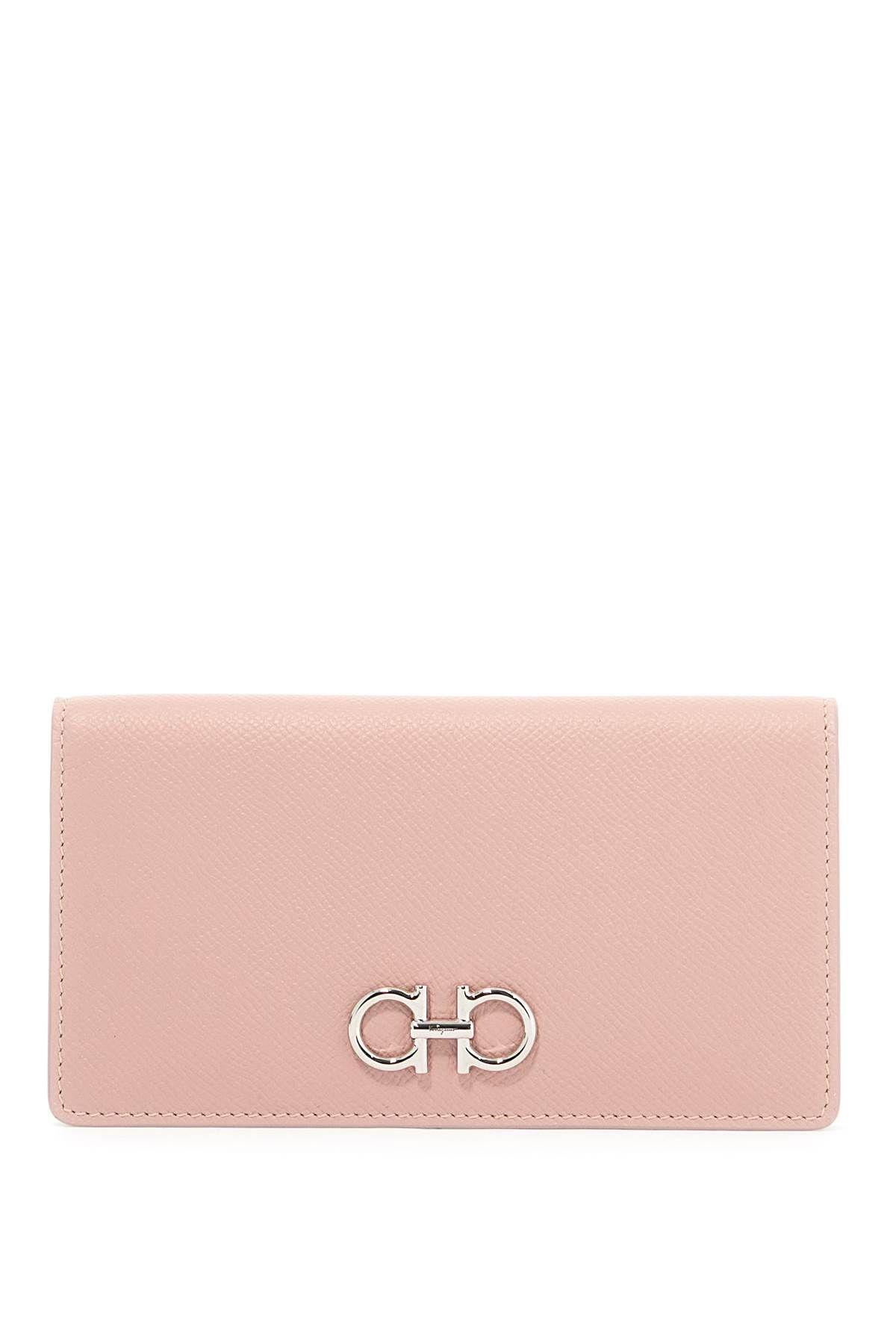 FERRAGAMO Gancini Continental Wallet In Pink Product Image