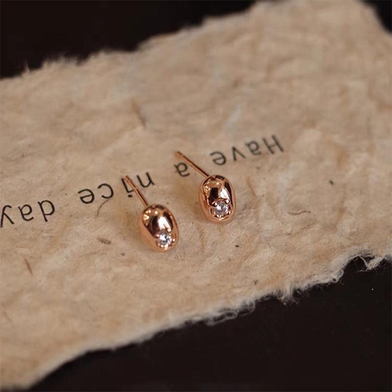 925 Sterling Silver Plain Stud Earring Product Image