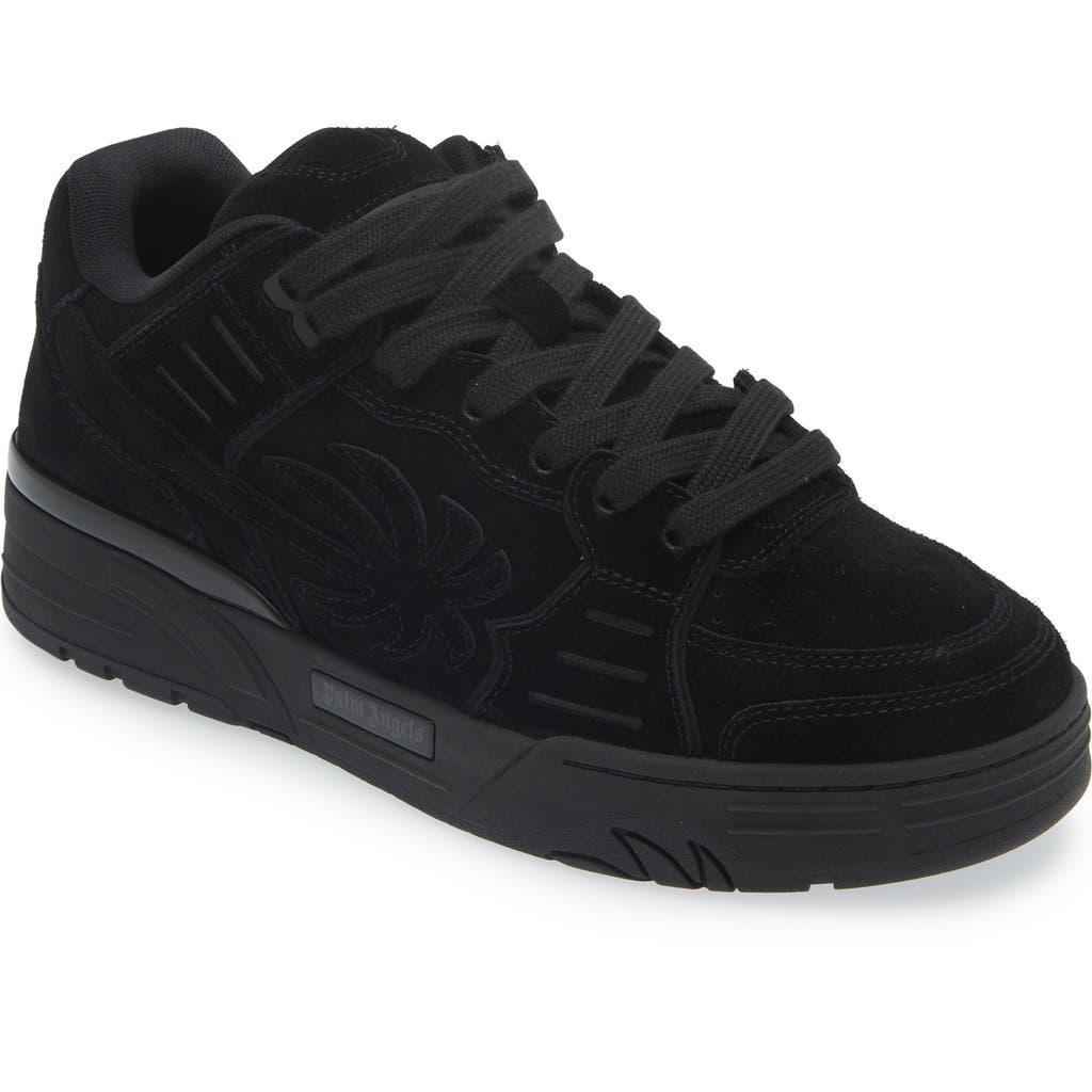 PALM ANGELS Venice Lace-up Suede Sneakers In Schwarz Product Image