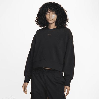 Nike Sportswear Plush Women's Oversized Crew-Neck Mod Crop Sweatshirt Product Image