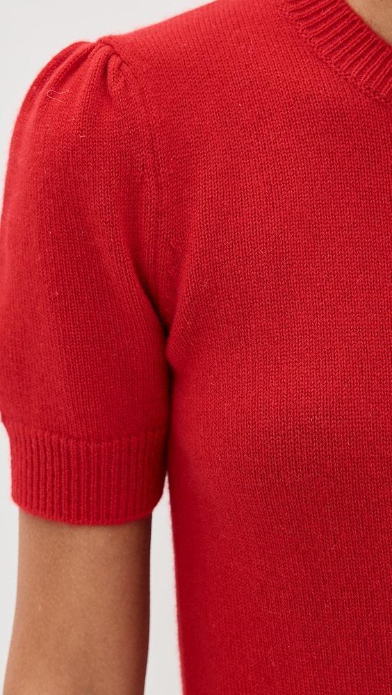 FRAME Ruched Sleeve Cashmere Sweater | Shopbop Product Image