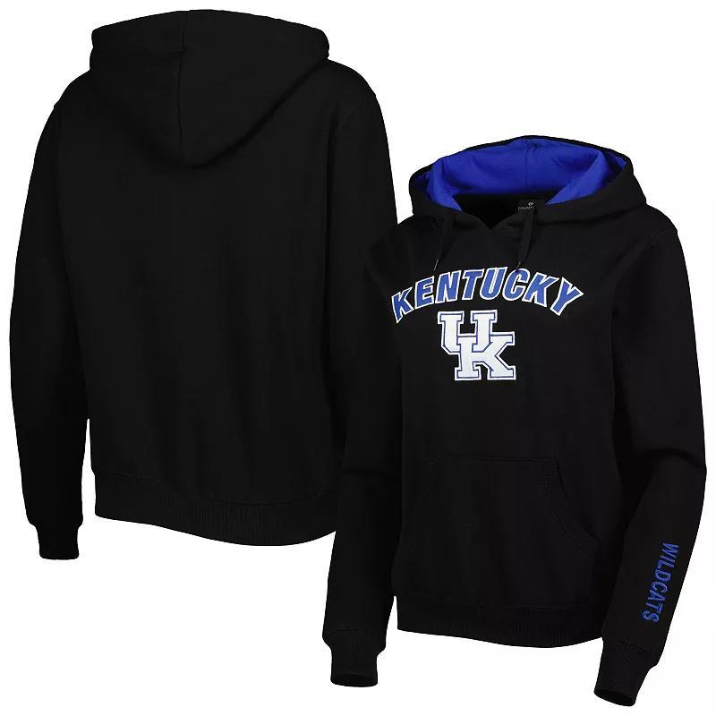 Womens Colosseum Kentucky Wildcats Arch & Logo Pullover Hoodie Product Image