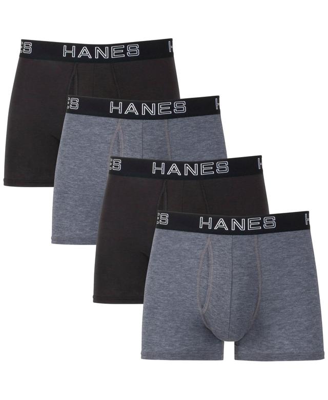 Hanes Ultimate Comfort Flex Fit Total Support Pouch Mens Trunk Underwear, Assorted, 4-Pack 2XL Product Image