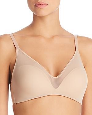 Womens Sheer Illusion Wireless Bra Product Image