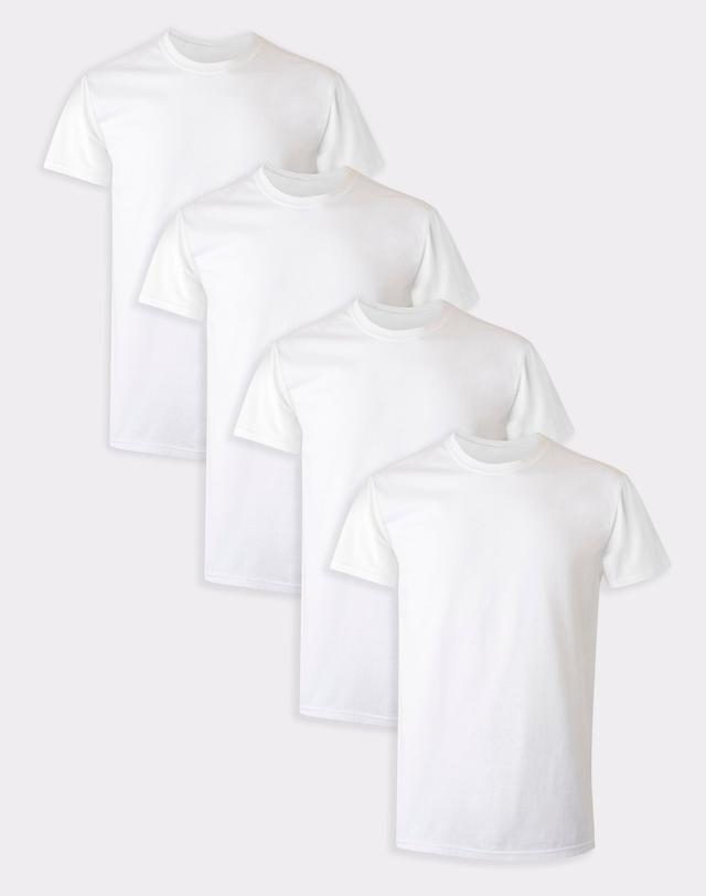 Big & Tall Hanes Ultimate FreshIQ 4-Pack Crewneck Tees, Mens Product Image