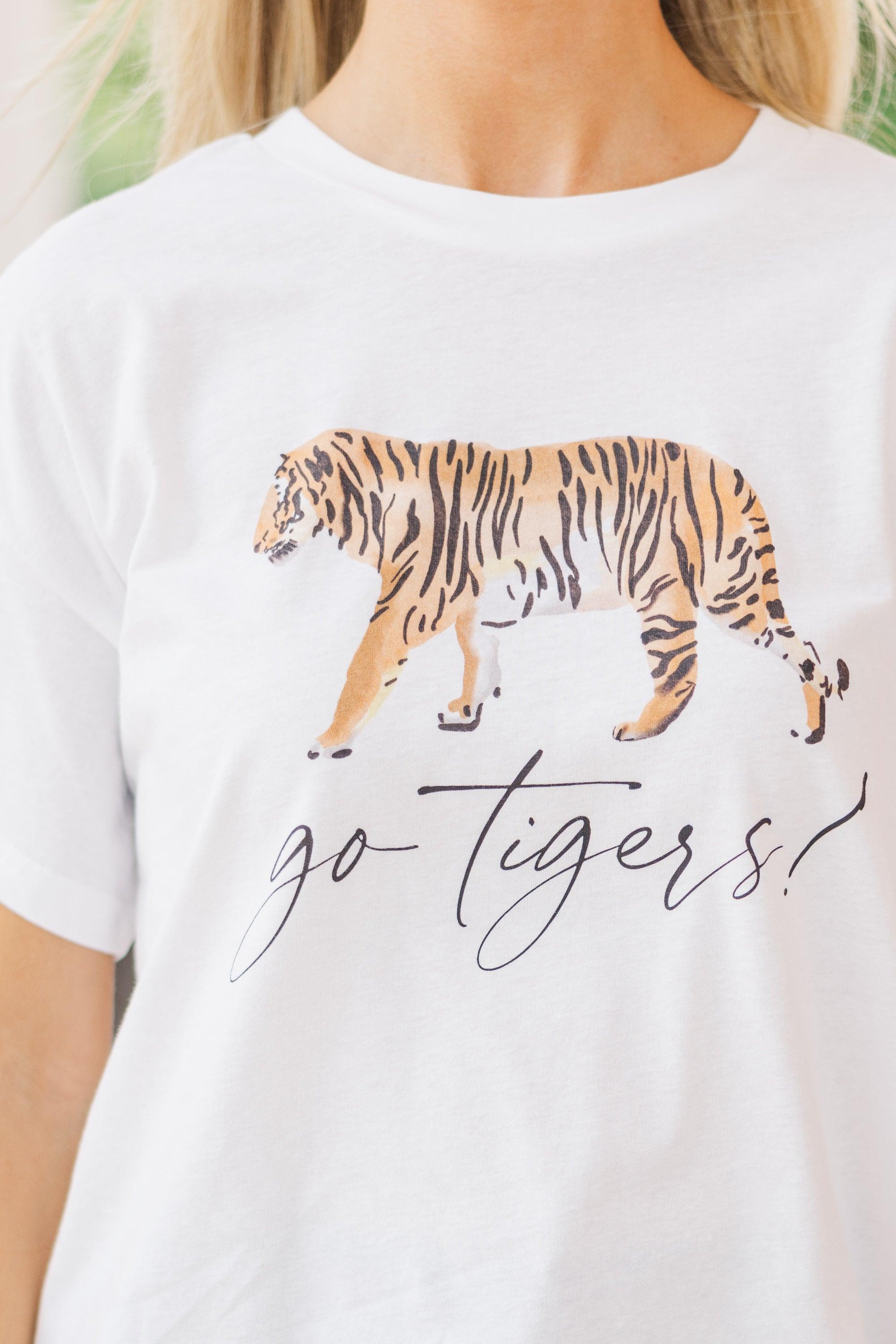 Go Tigers! White Graphic Tee Female Product Image