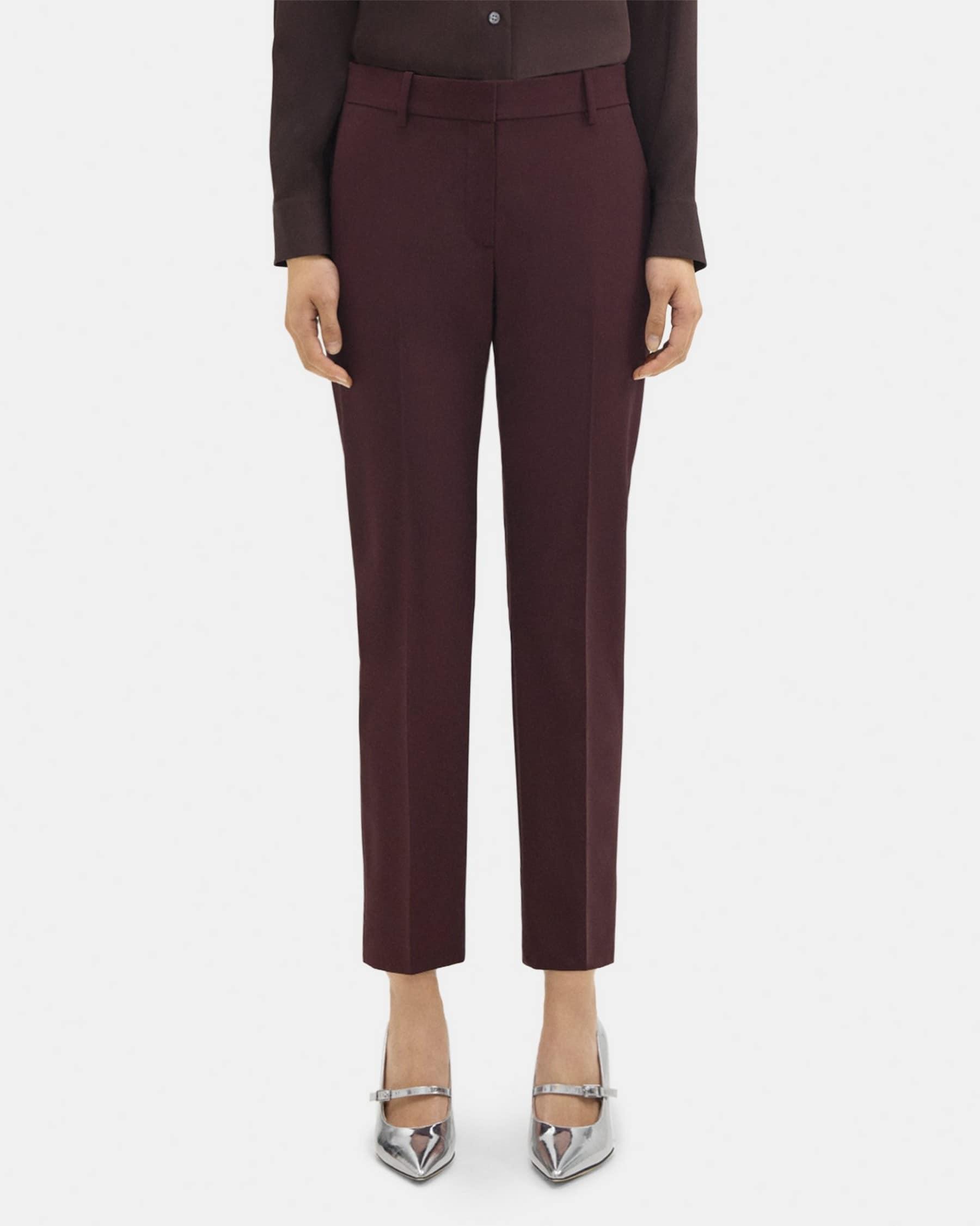 Slim Cropped Pant in Stretch Wool Product Image