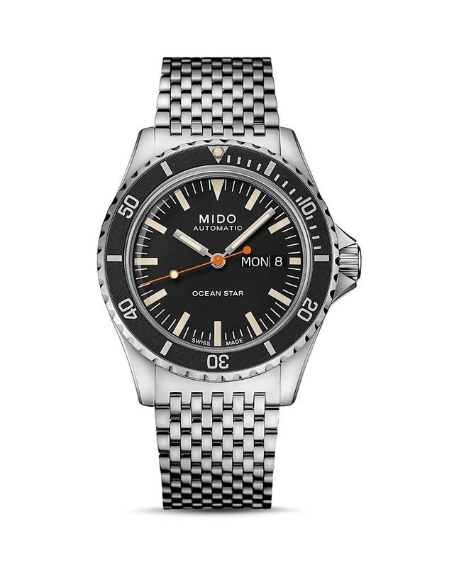 Mido Mens Swiss Automatic Ocean Star Tribute 75th Anniversary Stainless Steel Bracelet Watch 41mm - Silver Product Image