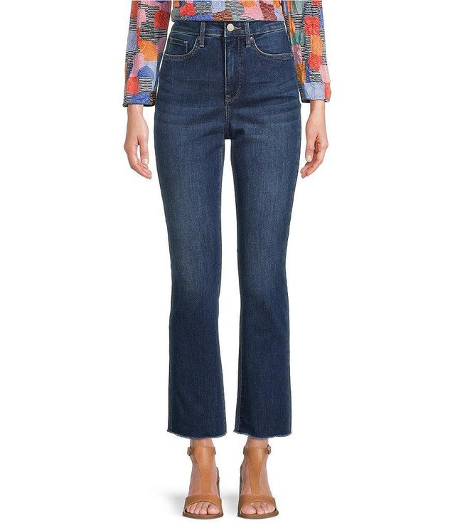 NYDJ Slim Straight High Rise Stretch Denim Cropped Ankle Jeans Product Image