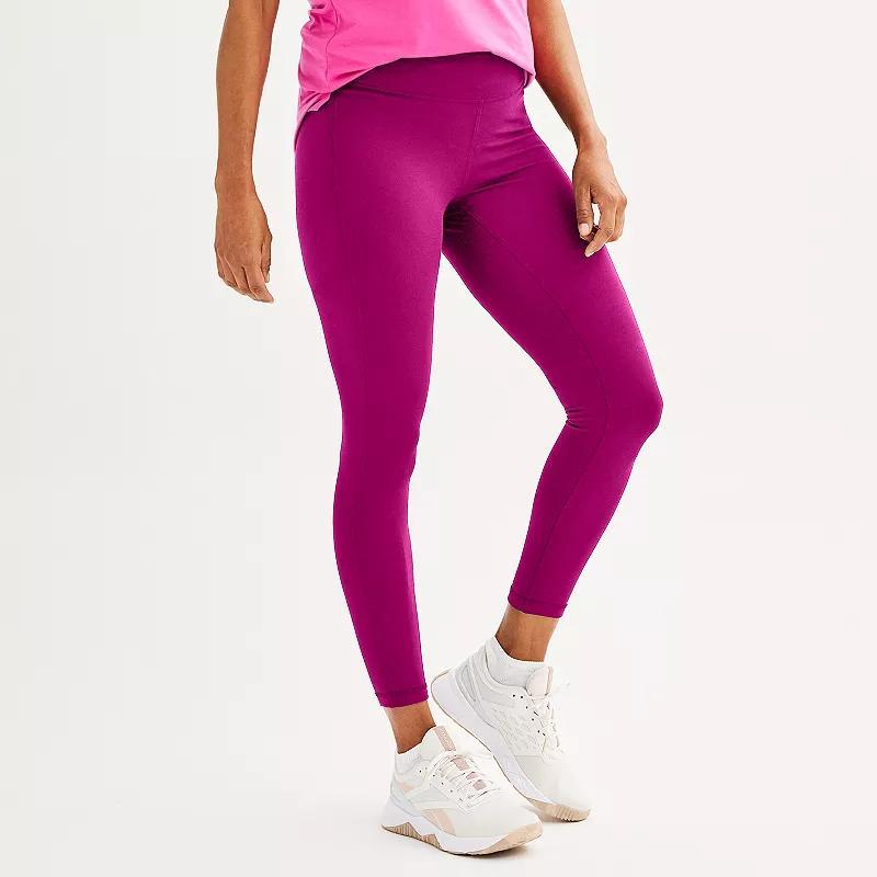 Petite Tek Gear Essential Soft 7/8 Leggings, Womens Product Image