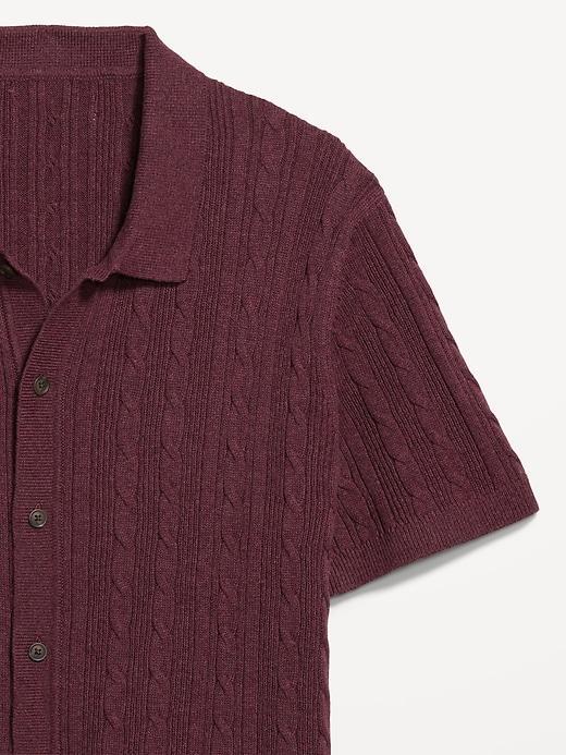 Textured Button-Down Sweater Product Image