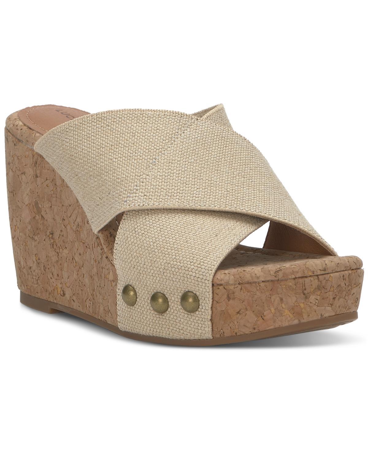 Lucky Brand Womens Valmai Platform Wedge Sandals Product Image