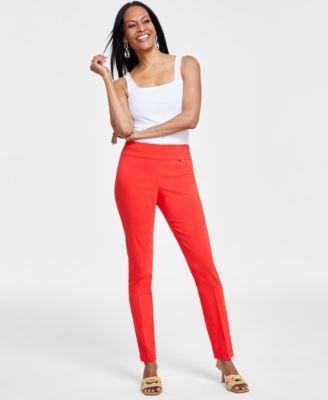 Women's Tummy-Control Mid-Rise Skinny Pants, Regular, Long & Short Lengths, Created for Macy's Product Image