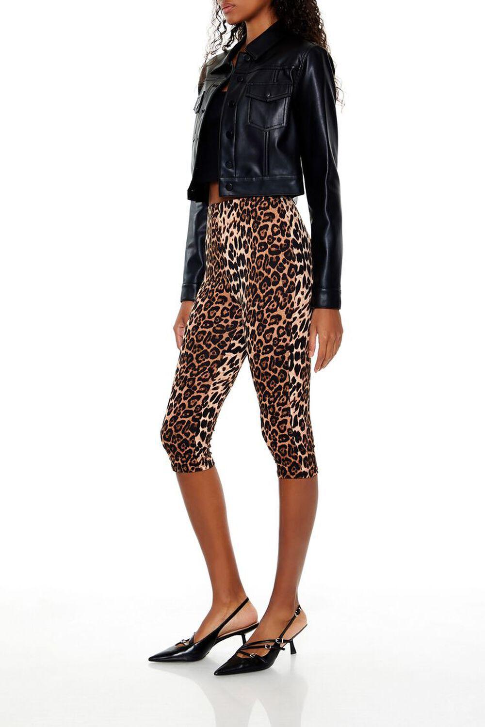 Leopard Print Capri Leggings | Forever 21 Product Image