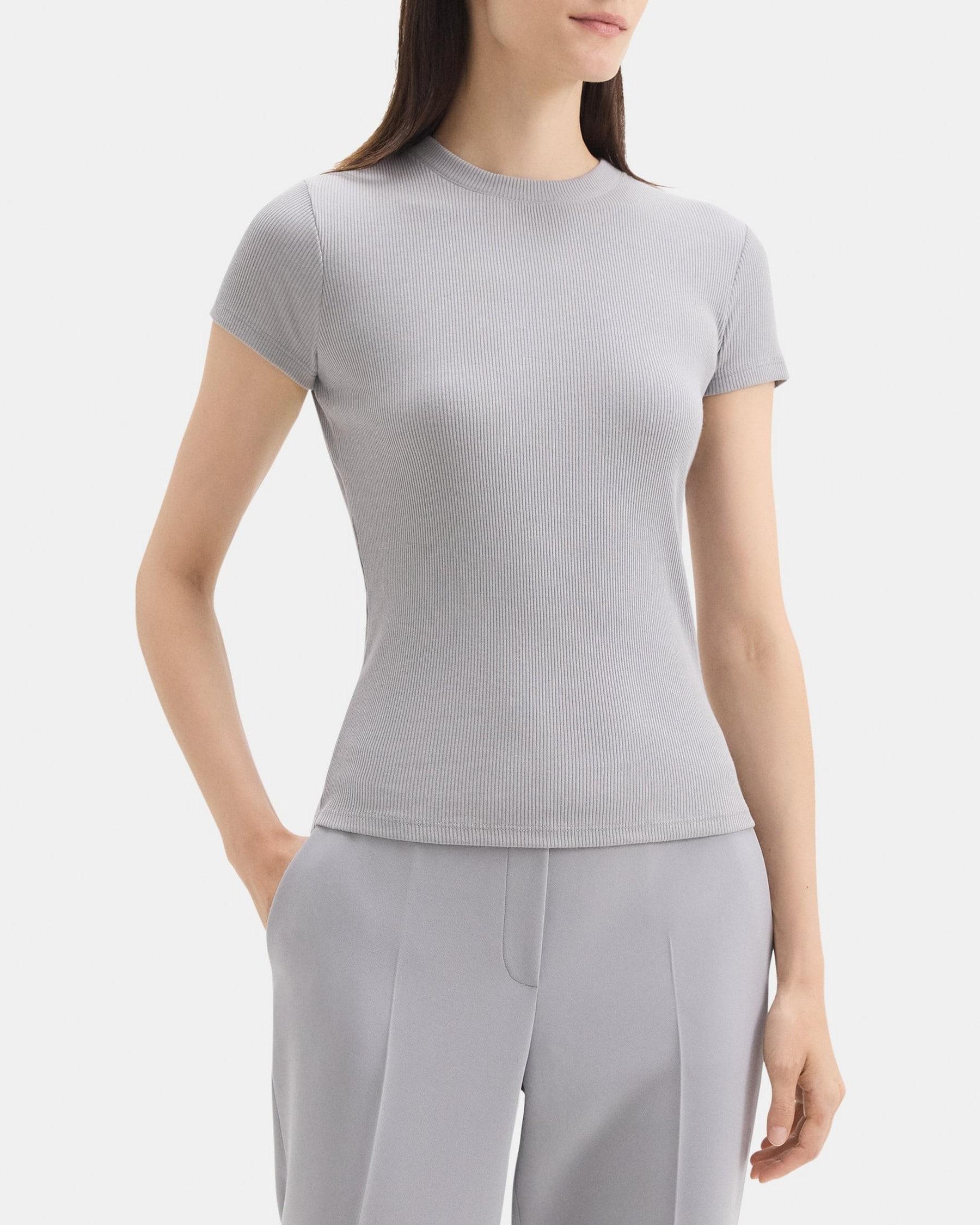 Tiny Tee in Ribbed Modal Cotton Product Image